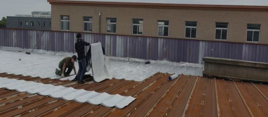 Waterproofing of metal roofs Application
